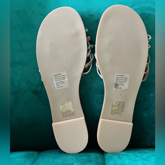 New Madewell Snakeskin Sandals 9 - Picture 3 of 3